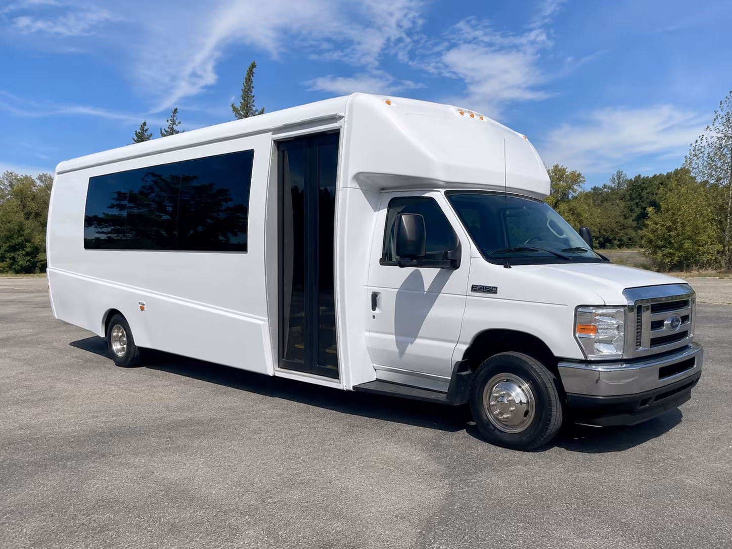 Concord Birthday, Sweet 16, & Quinceañera Transportation party bus exterior