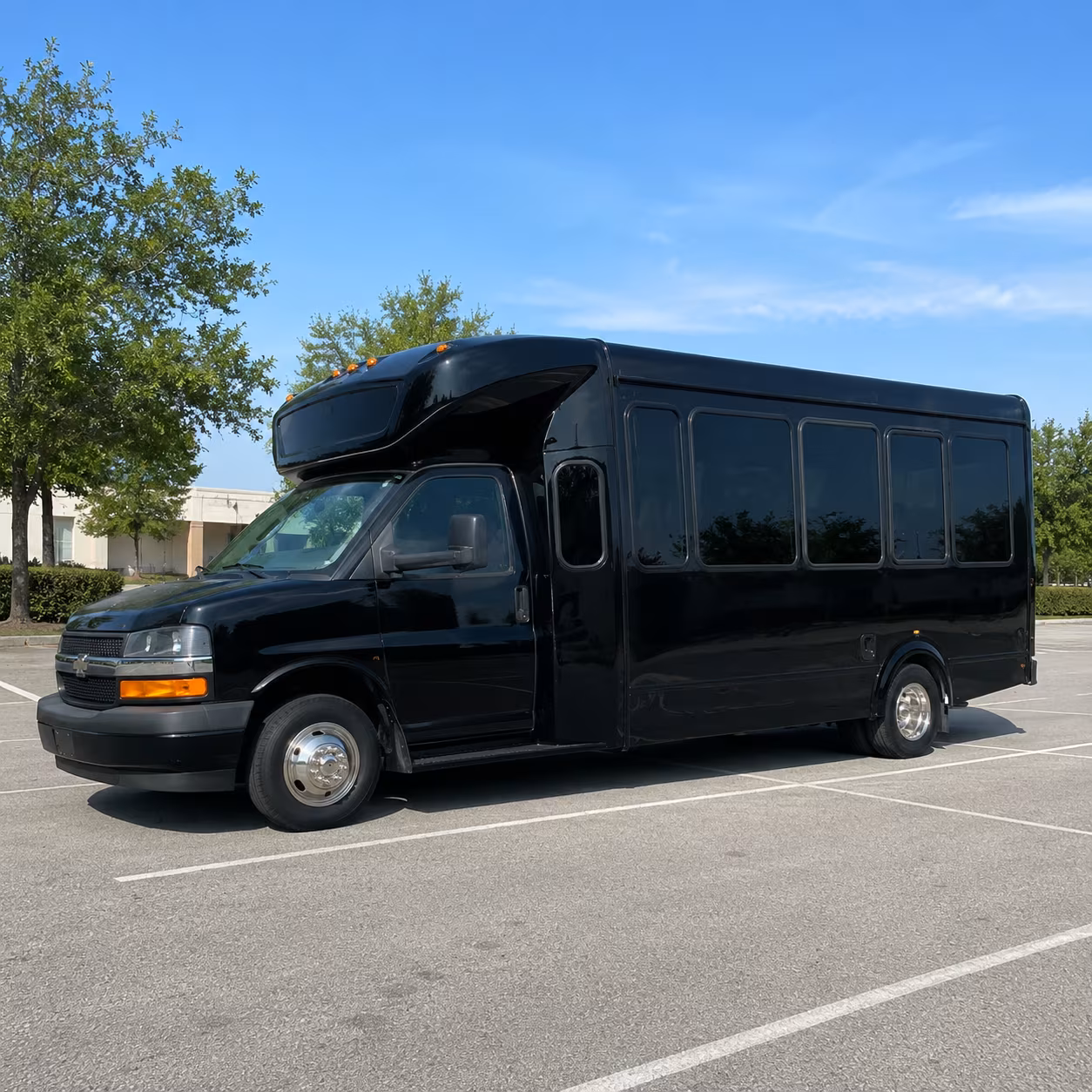 Concord Private Event Transportation party bus exterior
