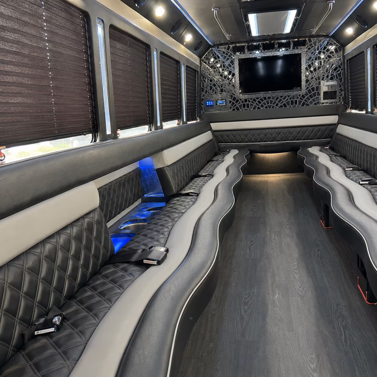 Concord Prom & Homecoming Transportation onboard seating