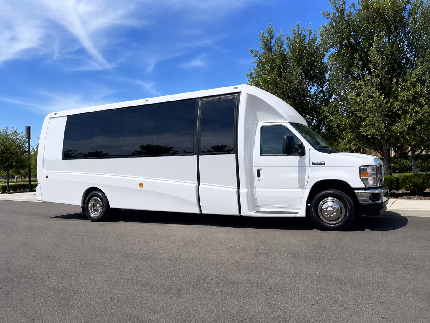 Concord School Event Transportation party bus exterior