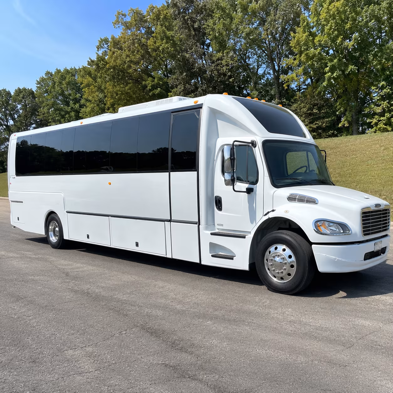 Concord Sporting Event Transportation party bus exterior