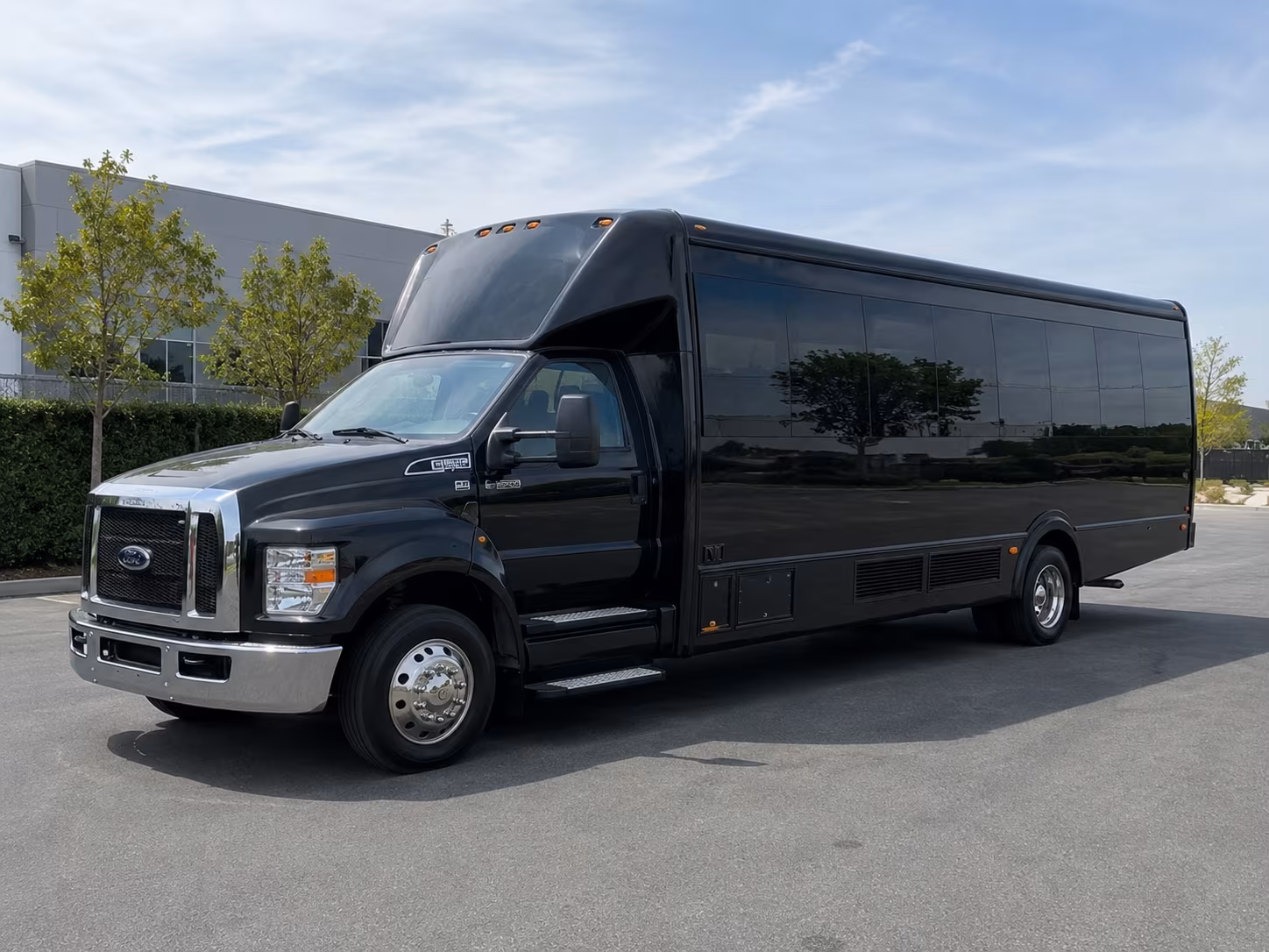 Concord Sporting Event Transportation party bus exterior