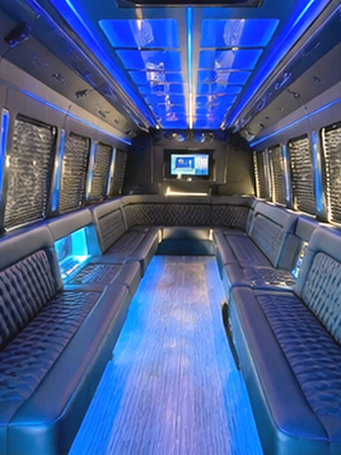 Concord Sporting Event Transportation party bus interior