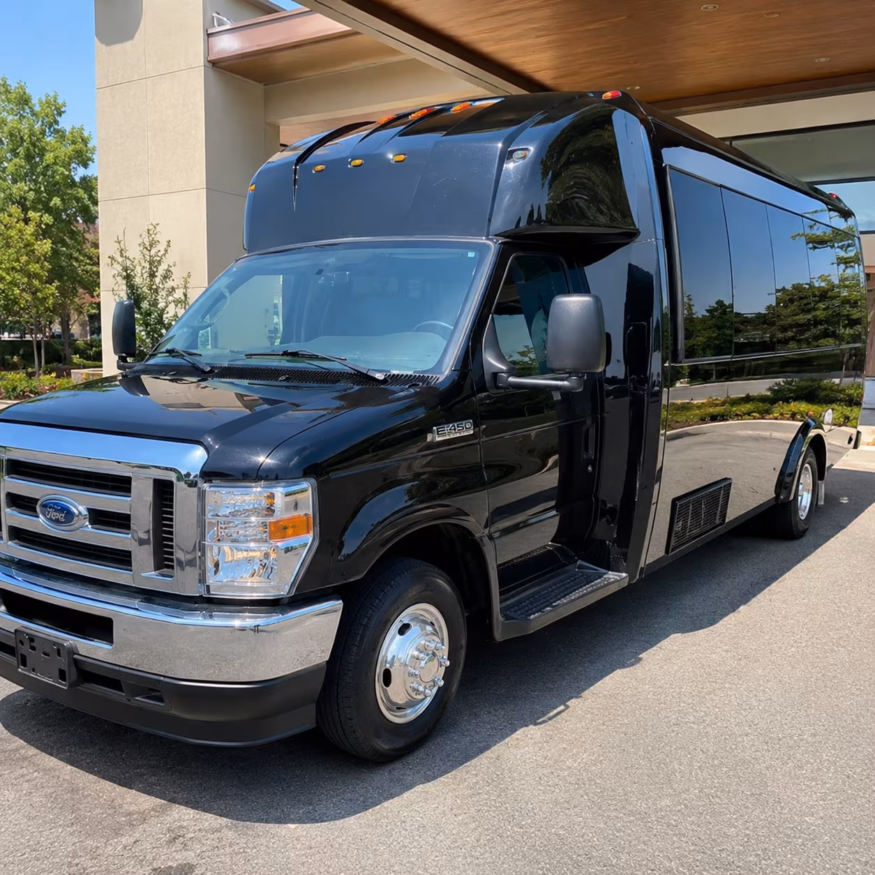 Concord Wedding Transportation party bus exterior