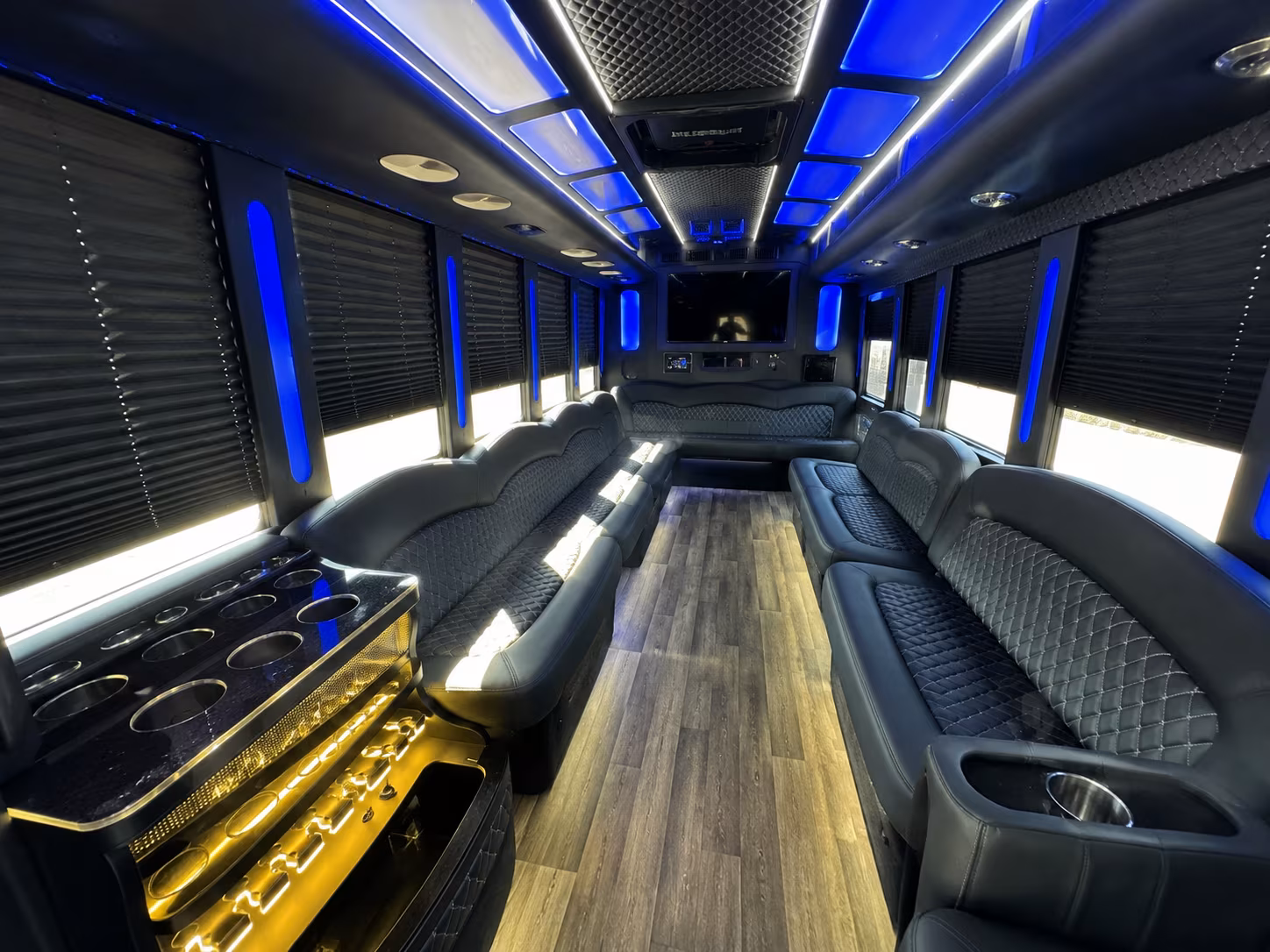 Concord Wedding Transportation party bus exterior