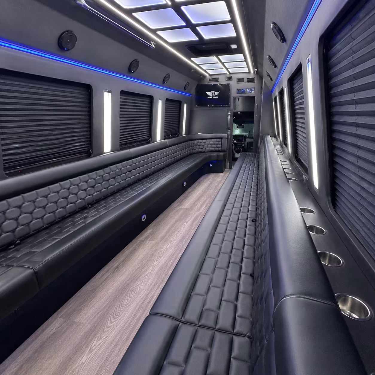 Concord Wedding Transportation party bus exterior