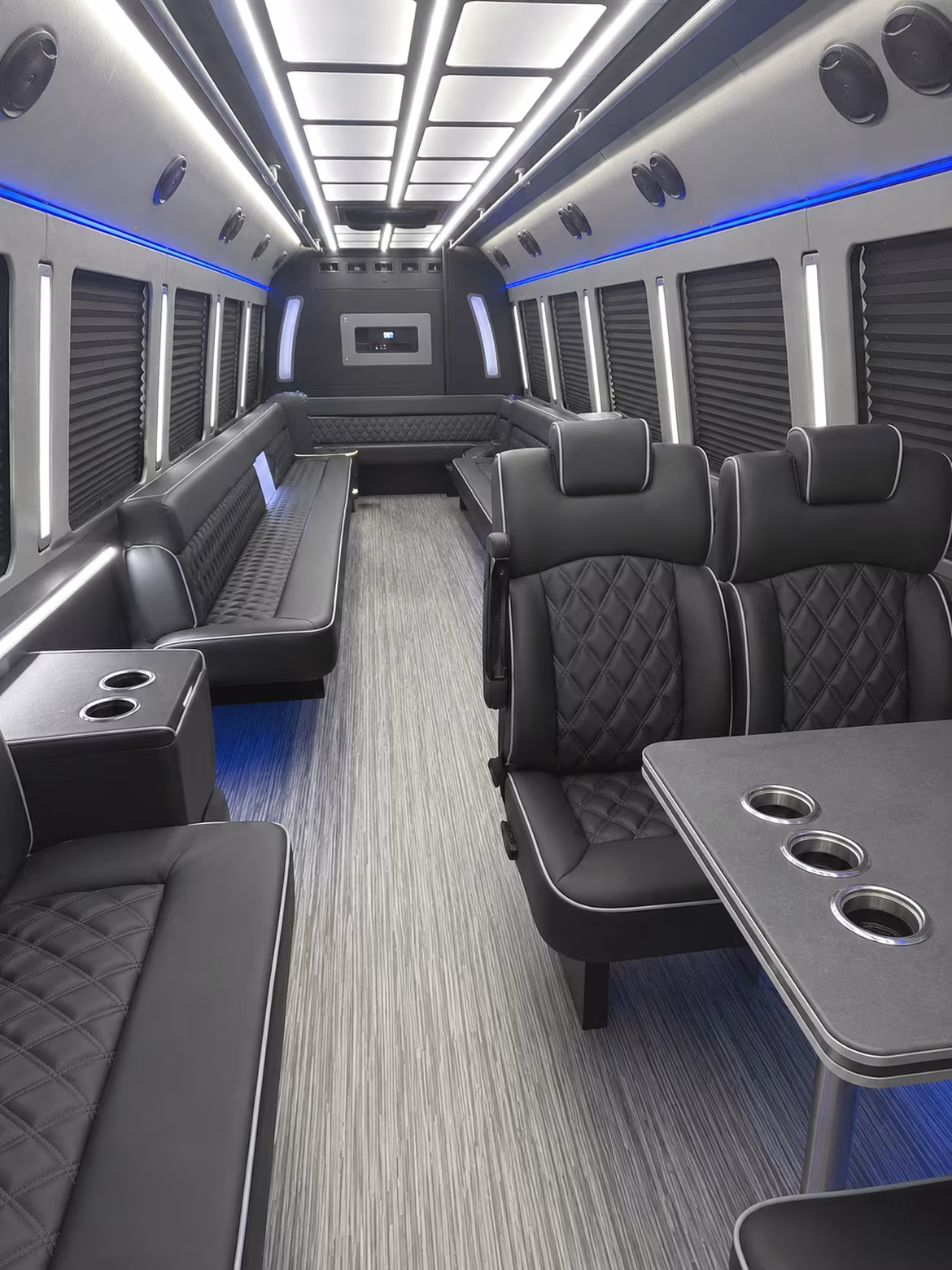 Concord Winery Tour & Pub Crawl Transportation party bus interior