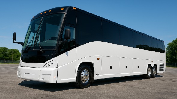 Exterior of Charter Bus Company Antioch's 50 Passenger Party Bus in Antioch