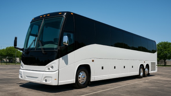 Exterior of Charter Bus Company Concord's 55 Passenger Charter Bus in Concord
