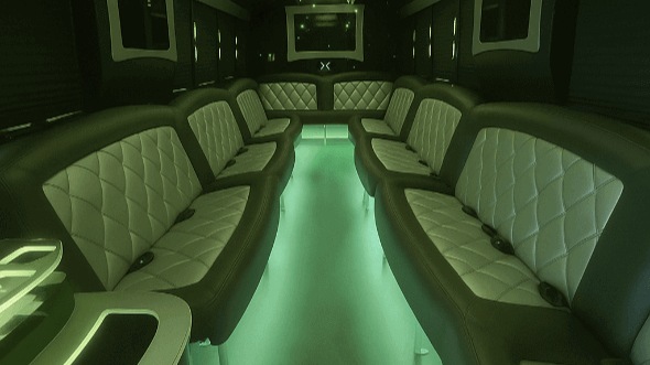concord 25 passenger party bus interior